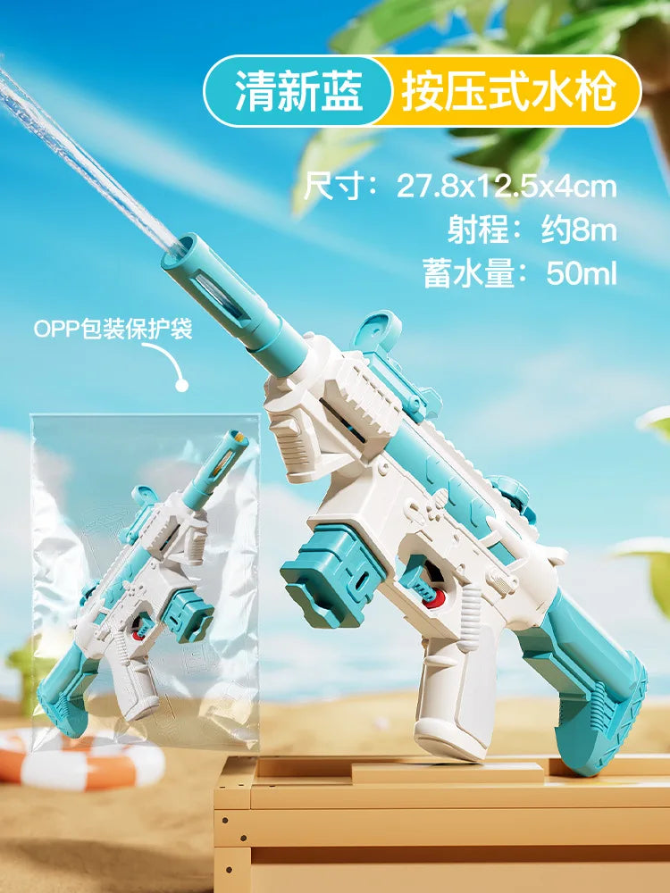 Summer Water Gun M416 non Electric Pistol High-pressure Full Automatic Shooting Water Beach Toy Gun For kid Children Boys Girls