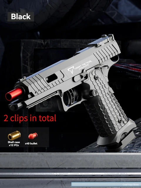 2011 CombatMaster Toy Pistol Fake Air Guns Airsoft Weapons Manual Continuous Shot Launcher Shell Throwing for Adult Men Children