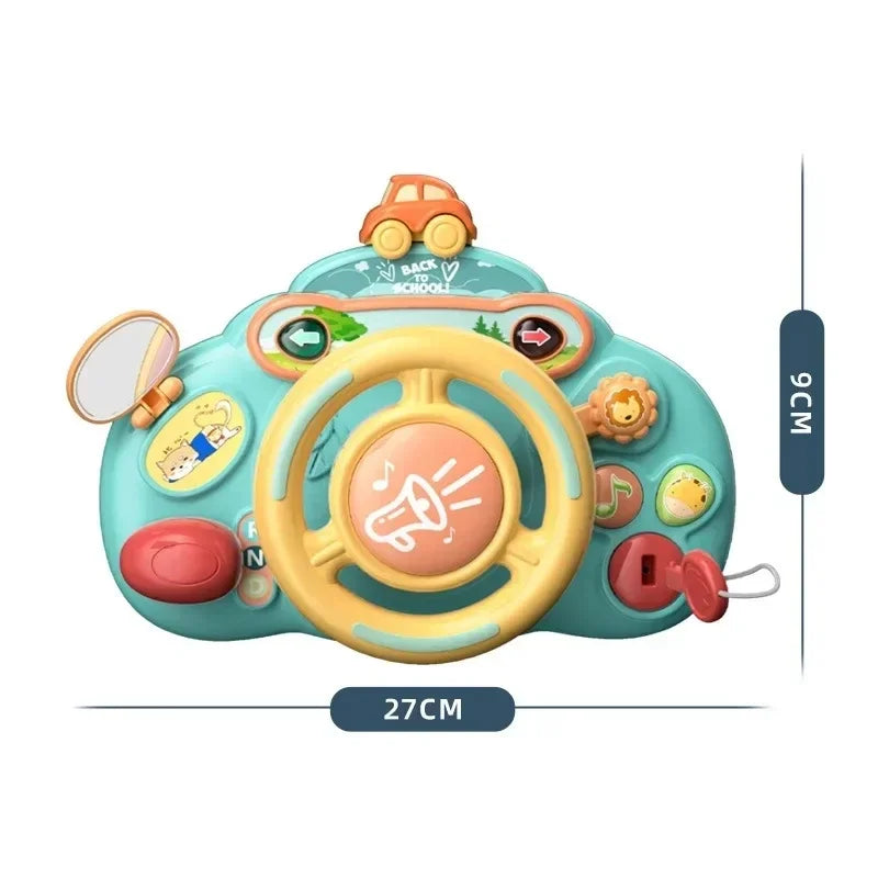 Steering Wheel Car Toys Rear Kids Simulates Driving  Seat  Baby Car  Comfort