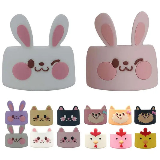 Silicone Bottle Bottom Sleeve Cup Accessory Cartoon Anti-Slip Water Bottle Pad Heat Insulation Sports Cup Cover for Tumbler