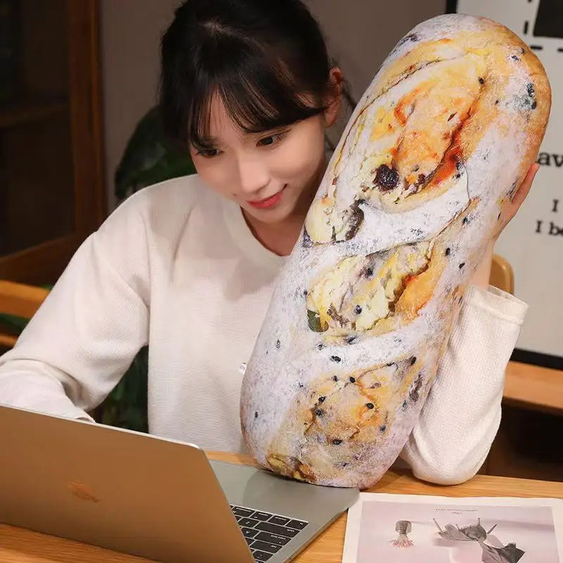 Simulation Bread Pillow Anime Plush Toy 50/70cm Cute Doll Stuffed Animal Soft Cushion Gift for Christmas Thanksgiving