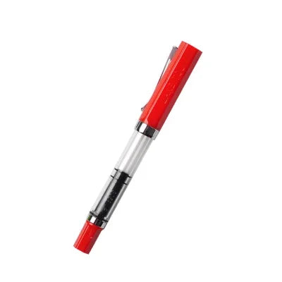 Student Practise Calligraphy Plastic Transparent Fountain Pen F Nib 0.5mm Hooded Nib 0.38mm Color Ink Pens School Supplies