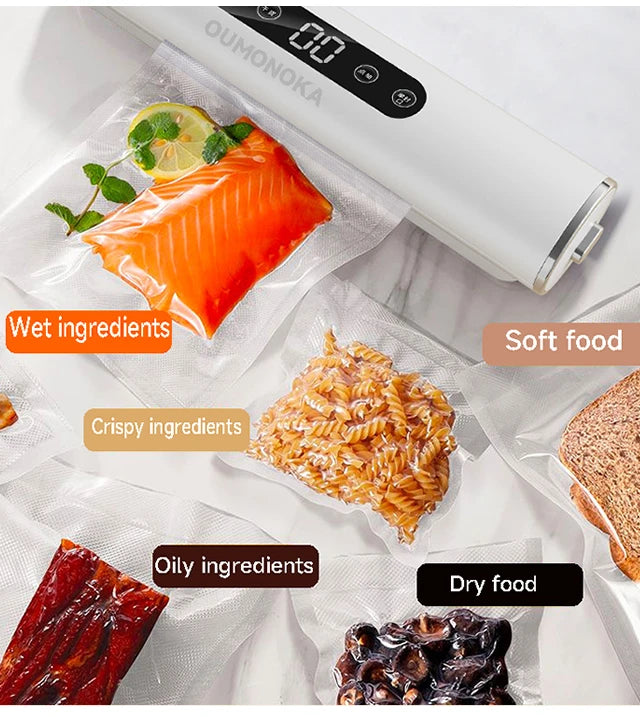 Professional  Vacuum Sealer for Food Vacuumor for Products Kitchen Sealing Machine Cuisine Packaging Plastic Bag Sealant