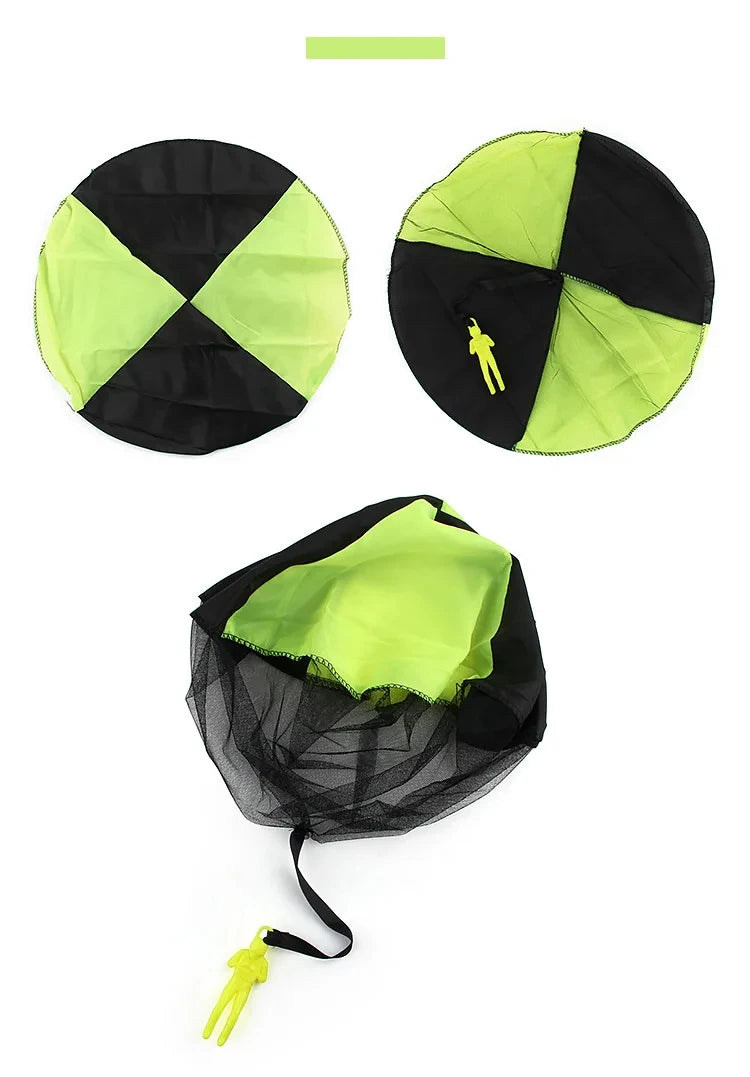 1/6 Sets Hand Throwing Parachute Kids Outdoor Funny Toys Game Play Toys for Children Fly Parachute Sport with Mini Soldier Game