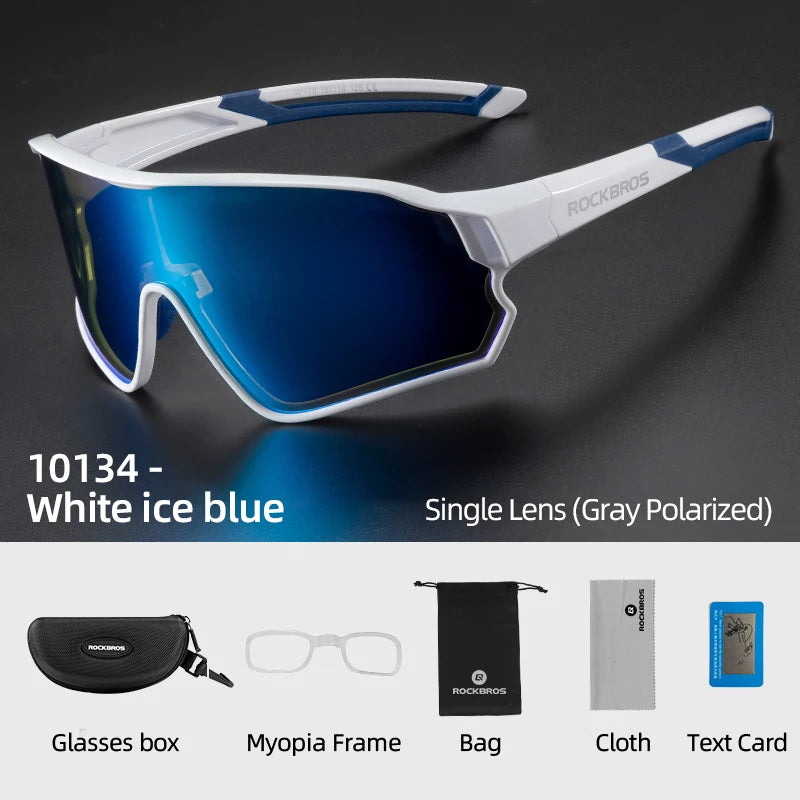 ROCKBROS Bike Glasses Polarized / Photochromic UV400 Sun Protection Sports Eyewear Bicycle Sunglasses MTB Road Cycling Glasses