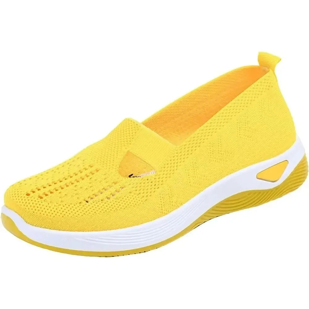 Orthopedic Shoes for Women Walking Shoes Slip On Arch Support Memory Foam Breathable Sneakers Summer Comfortable Casual Trainers - Belvar