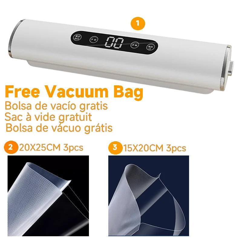 Professional  Vacuum Sealer for Food Vacuumor for Products Kitchen Sealing Machine Cuisine Packaging Plastic Bag Sealant