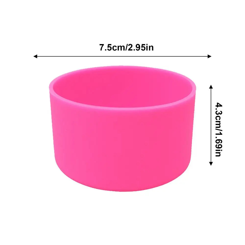 Water Bottle Silicone Boot Cover Silicone Water Bottle Boot Anti-Slip Bottom Cover Bottle Tumbler Boot Water Bottle Accessories