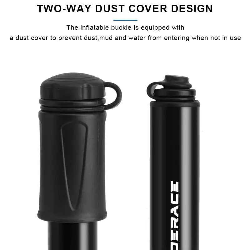 RIDERACE Bike Pump Portable Mini Cycling Hand Air Pump High Pressure Ball MTB Road Bicycle Tire Inflator Schrader Presta Valve