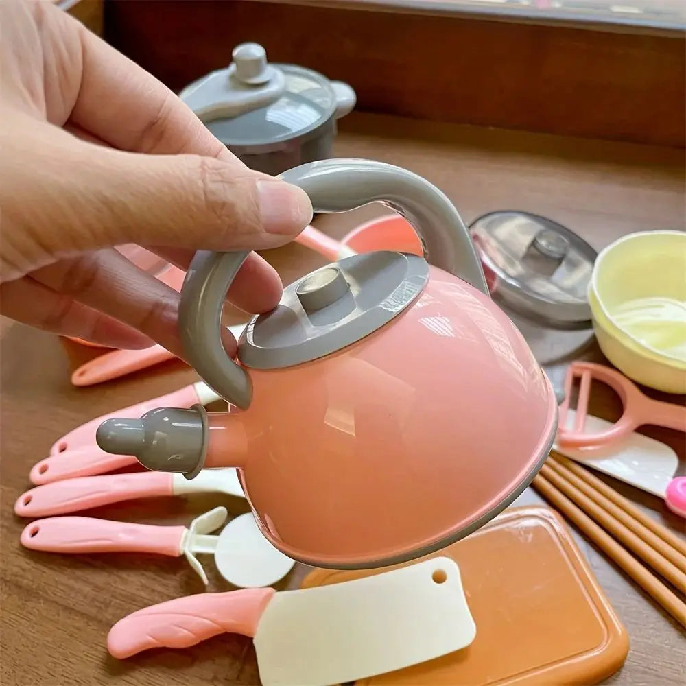 Kitchen Toys Set for Children，28pcs Simulated Kitchen Toy Pretend Play Kitchen Accessories Cooking Toys for Kids Girls Gifts