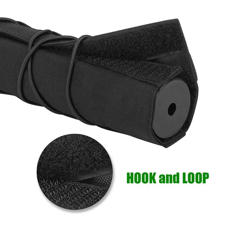 1000D Tactical Airsoft Suppressor Cover Sniper Airsoft Silencer Protector Cover Case Camouflage for Hunting Shooting