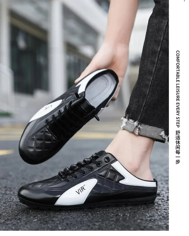 2025 Summer Slippers for Men Trendy Men's Flat Bottom Casual Shoes Soft Sole Support Shoes Men's Sneakers Zapatos De Hombre - Belvar