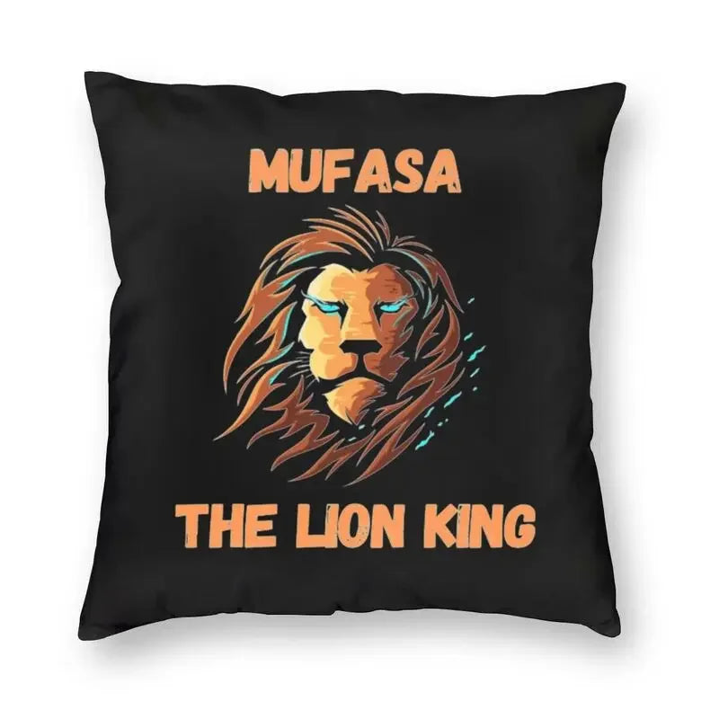 The Lion King Simba And Mufasa Throw Pillow Covers Home Decor Neon Colors Hakuna Matata Cartoon Movie Cushion Cover Pillowcase