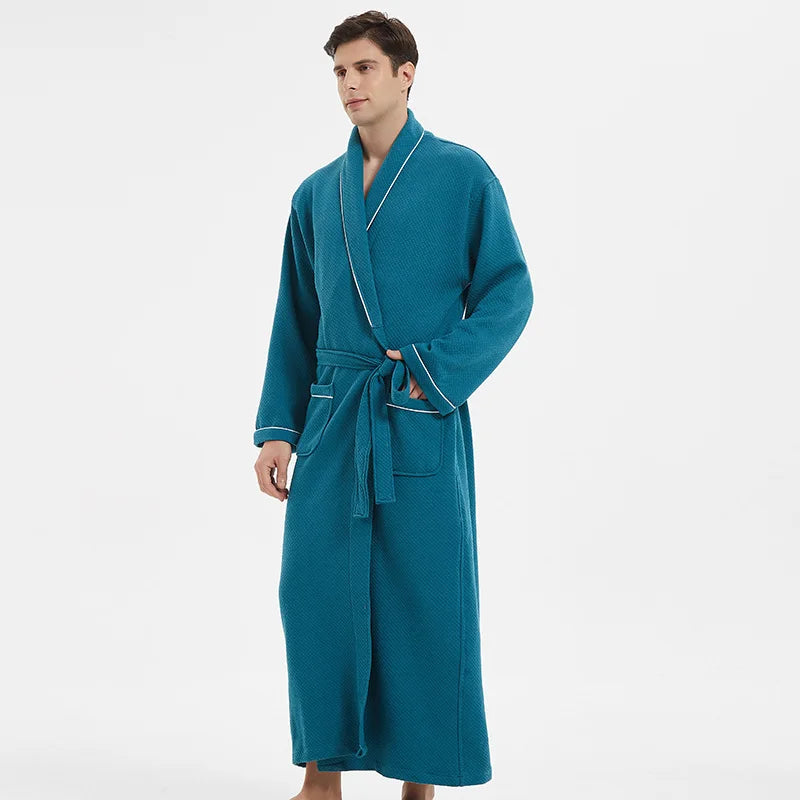Women Bathrobe Cotton Thick Sleepwear Winter Warm Robe Dressing Gown Casual Long Sleeve Bathrobes Home Wear Clothes Kimono Robe