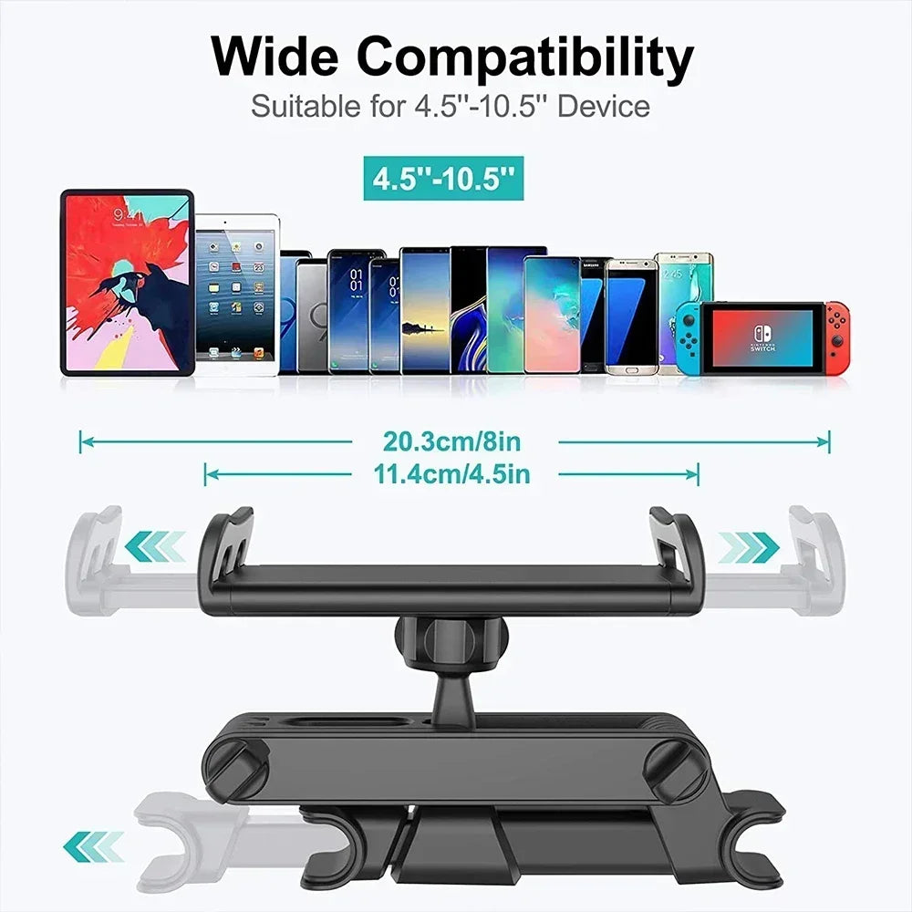 Universal Car Back Seat Headrest Mount Holder For iPad Air 1 2 4-11 Inch 360 Rotation Mini Tablet PC Auto Car Phone Holder Stand
