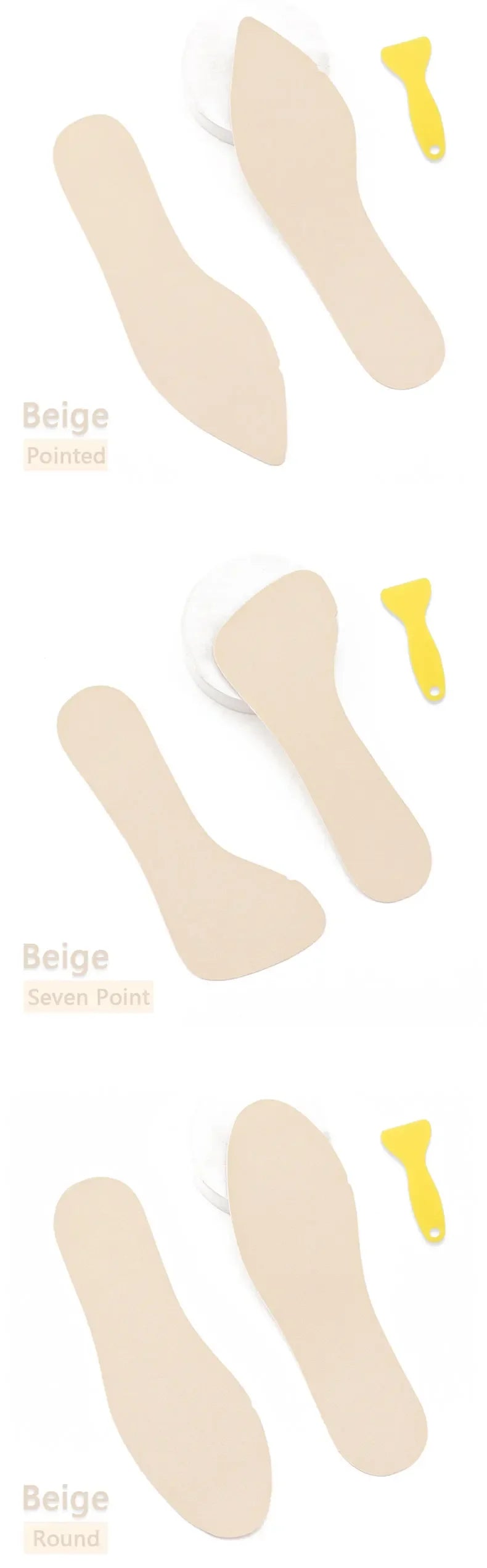 1Pair Women Sandal Insoles Antislip Soft Bottom Breathable Deodorzation High Heel Insoles High-heeled Shoes Sole Stickers Pad
