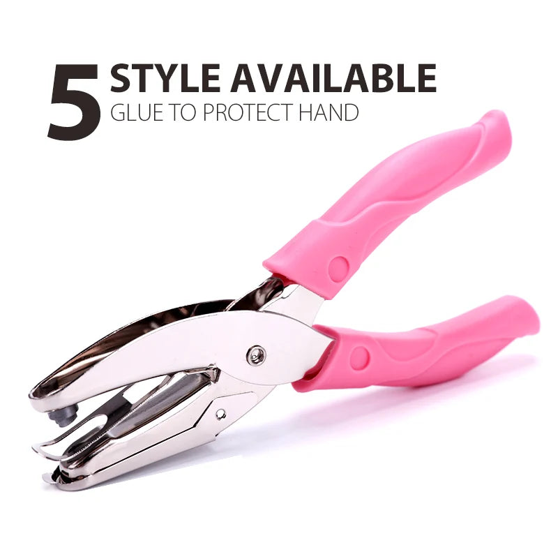 Tenwin 1PC School Office Metal Single Hole Love Star Puncher Hand Paper Punch For Scrapbooking Border Pore Cutter Paper tool