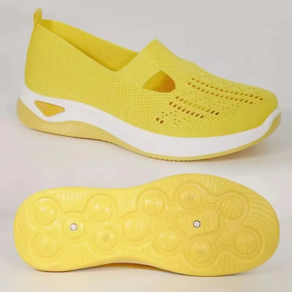 Orthopedic Shoes for Women Walking Shoes Slip On Arch Support Memory Foam Breathable Sneakers Summer Comfortable Casual Trainers - Belvar