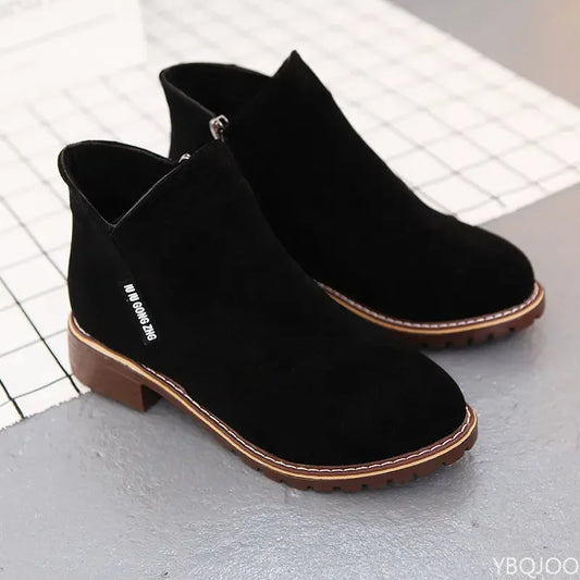 Shoes Women 2022 Fashion Thick Sole Ankle Boots Comfortable Plus Size Snow Boots for Women Female Platform Boots Botas De Mujer - Belvar