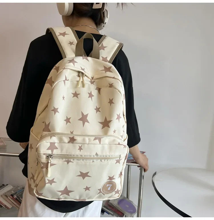 Star Backpack for Women Men 17 Inch Star Laptop Backpack College Bag Cute Travel Backpack Student Back To School Casual Bookbag