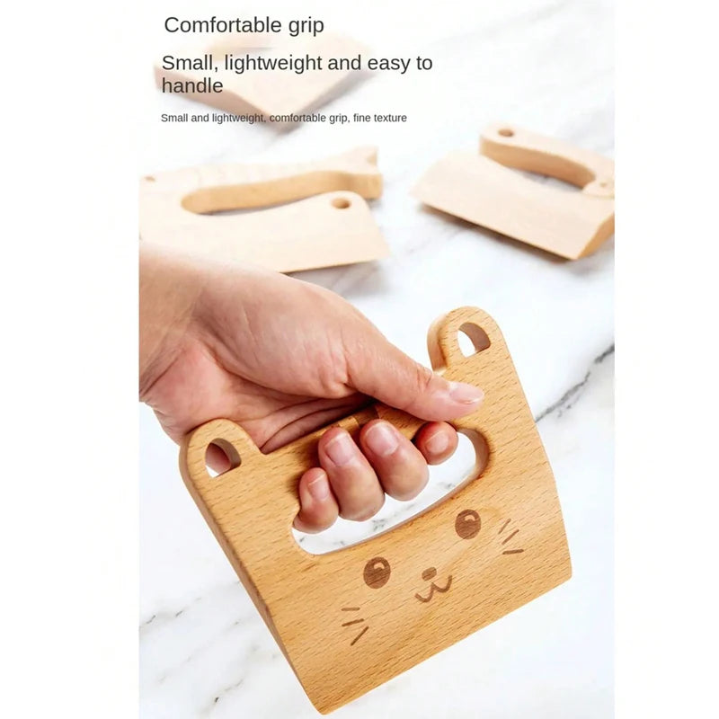 Wooden Kids Knife Cooking Toys Simulation Knives Cutting Fruit Vegetable Children Kitchen Pretend Play Toy Montessori Education