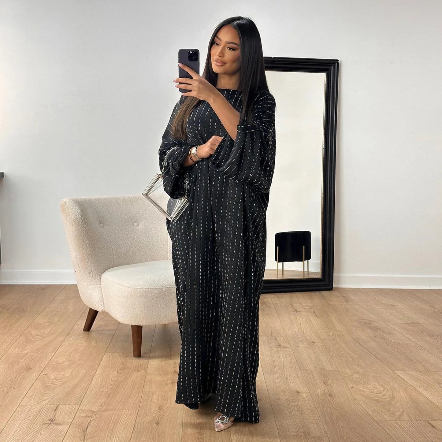 2025 Luxury Dubai Abaya Dress for Muslim Women Ramadan Eid Saudi Arabia Party Jalabiya Clothing Islamic Turkey Modest Long Robe