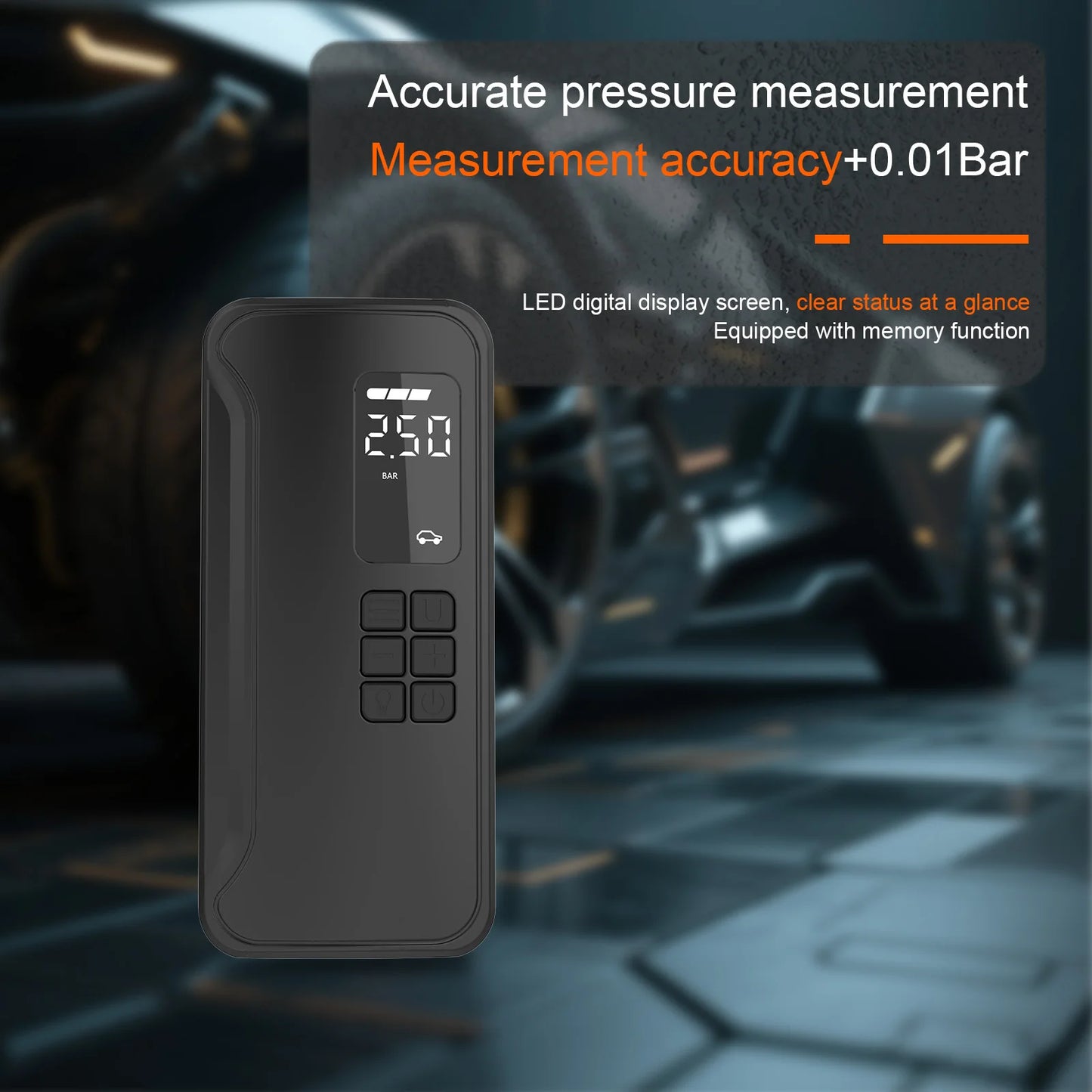 Wireless Air Pump 150psi Touch Screen Portable Electric Tire Inflator For Car Bicycle Motorcycle Mini Air Compressor Injector