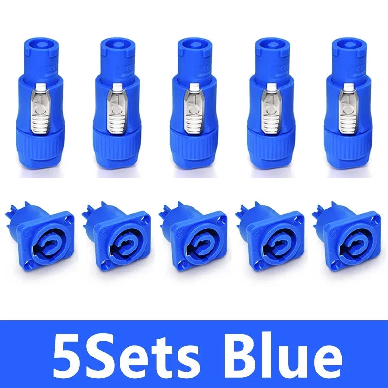 10Pcs 3Pin Speakon Power Connector Male Plug Socket Adapter for XRL Audio Speaker NAC3FCA NAC3FCB NAC3MPA 20A 250V