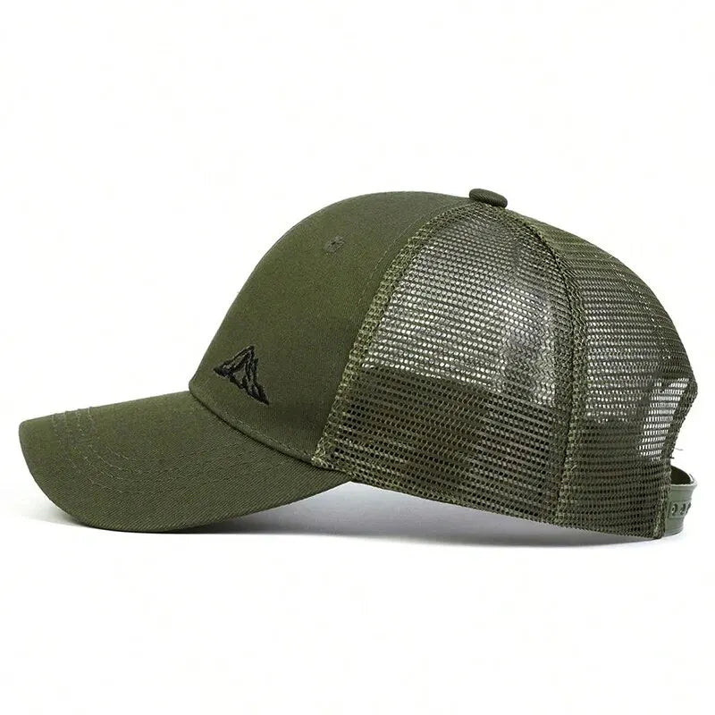 Unisex Mountain Range Embroidery Baseball Net Caps Spring and Summer Outdoor Adjustable Casual Hats Sunscreen Hat