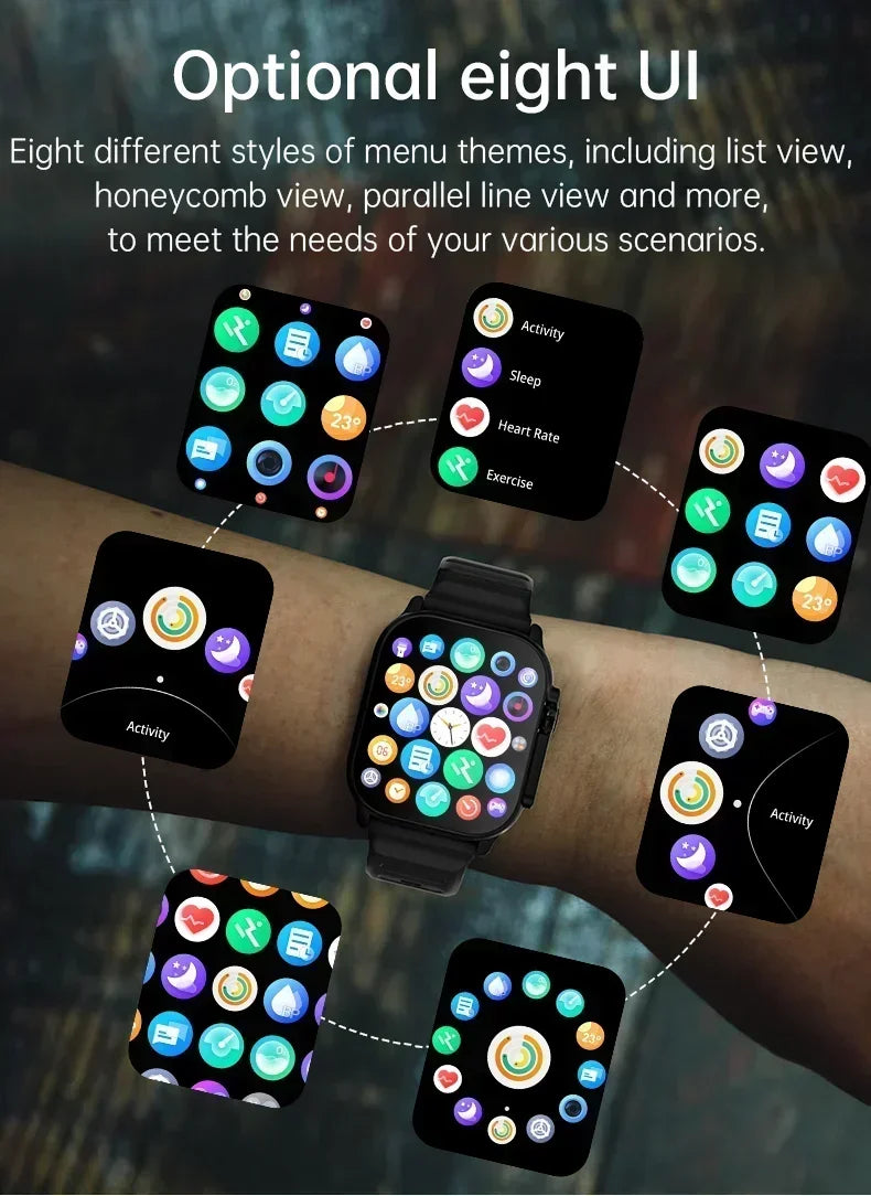 2025 Newest IWO Ultra 9 Gen 2 Smart Watch Men 49mm 2.2 inch HD Screen GPS NFC Waterproof Smartwatch Sports Fitness Watch PK HW8