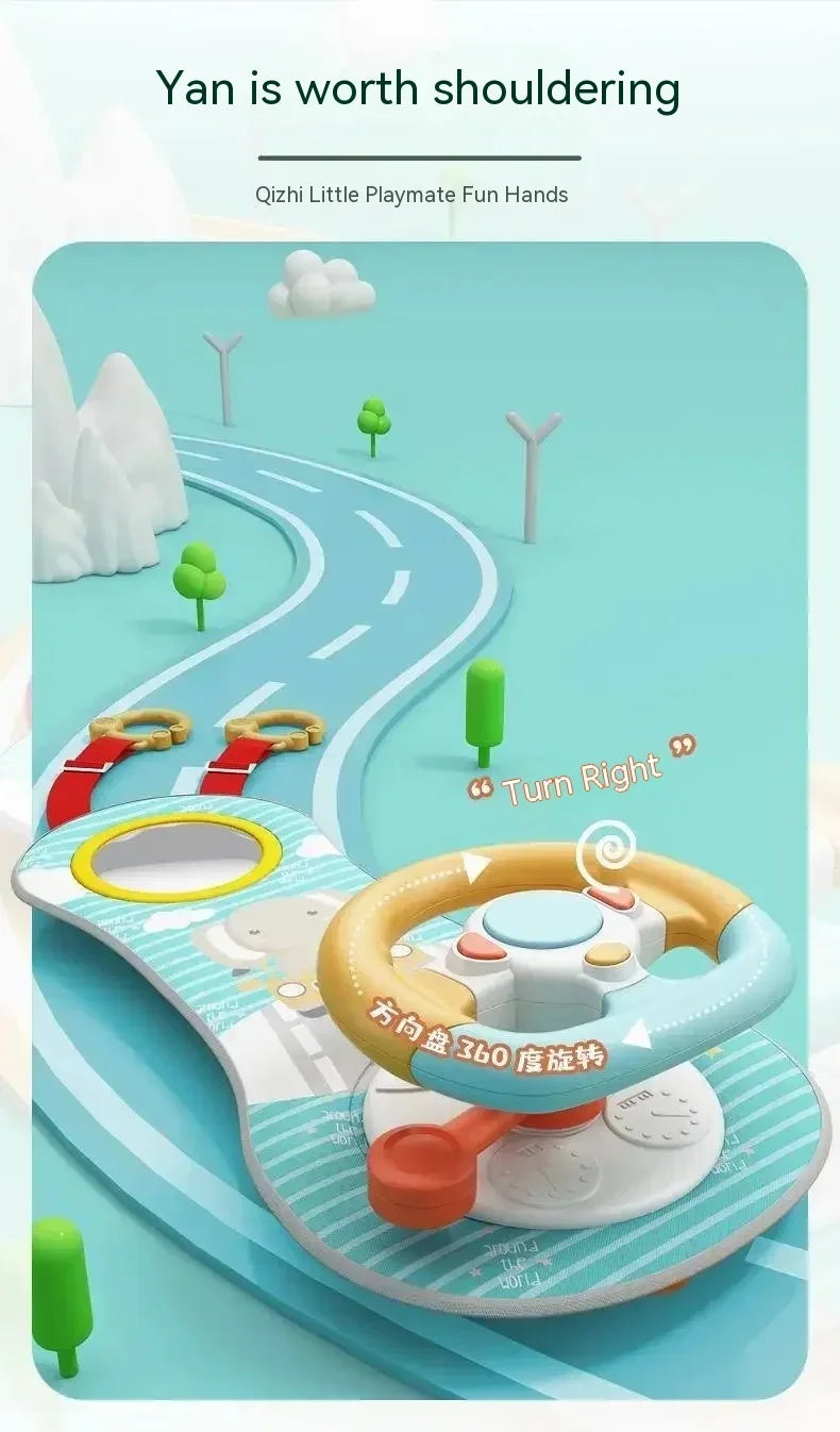 Steering Wheel Car Toys Rear Kids Simulates Driving  Seat  Baby Car  Comfort