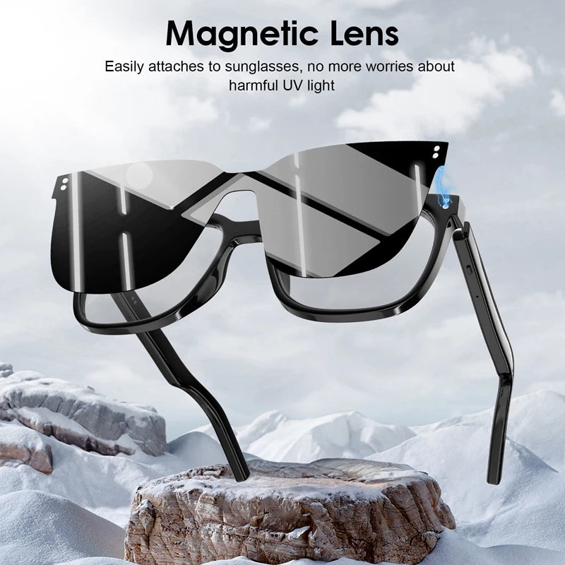 Xiaomi M10 ProA Bluetooth Smart Glasses With Interchangeable Lenses Magnetic Sunglasses Anti blue Light UV Protection Sunglasses
