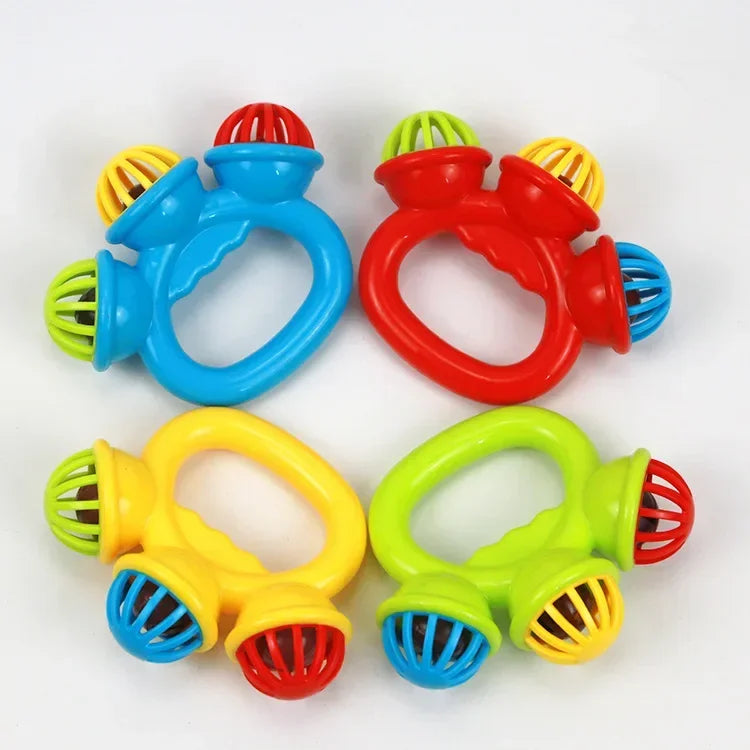 1/4PCS Newborn Hand Rattle Ball Baby Toys Grasping Hand Bell Sensory Toys Kids Safety Materials Toys for Baby Children Best Gift