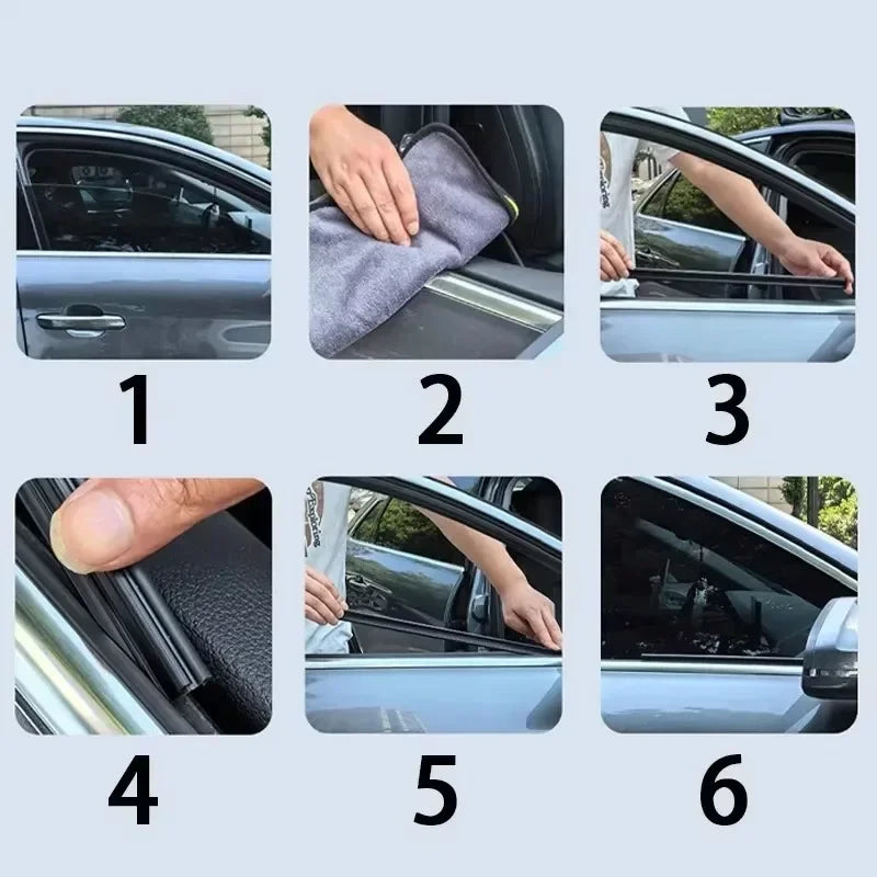 2pcs Universal Car Side Window Wiper Accessories Window Cleaning Tool For Car Water Mist Removal Wipers Blade