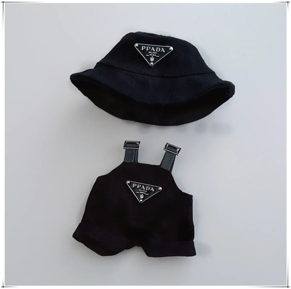 For 17cm Labubus Mini Doll Clothes Outfit Hat Clothes Shoes Labubu II Doll Accessories Cultivate Sitting Party Game Toys - Belvar