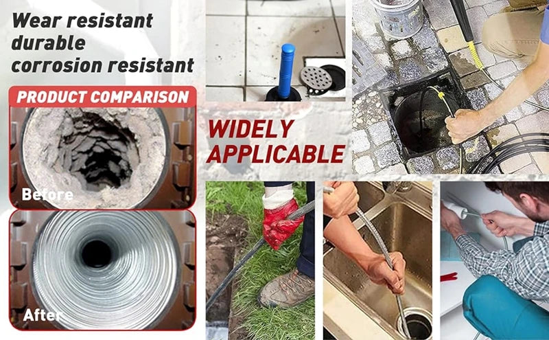 Sewer Cleaning Tool Pipe Unclogger Nozzle 1/4 Quick Connector Pressure Washer Sewer Jetter Nozzle for Drain Jetting Hose 5000PSI