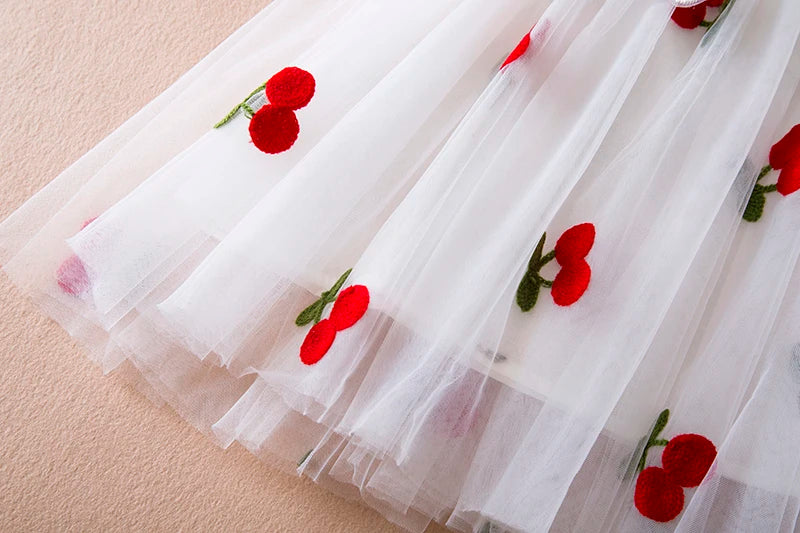 Toddler Girls Princess Dress Children Rainbow Sleeveless Tulle Dress Summer New Baby Birthday Party Vestido Sweet Casual Clothes