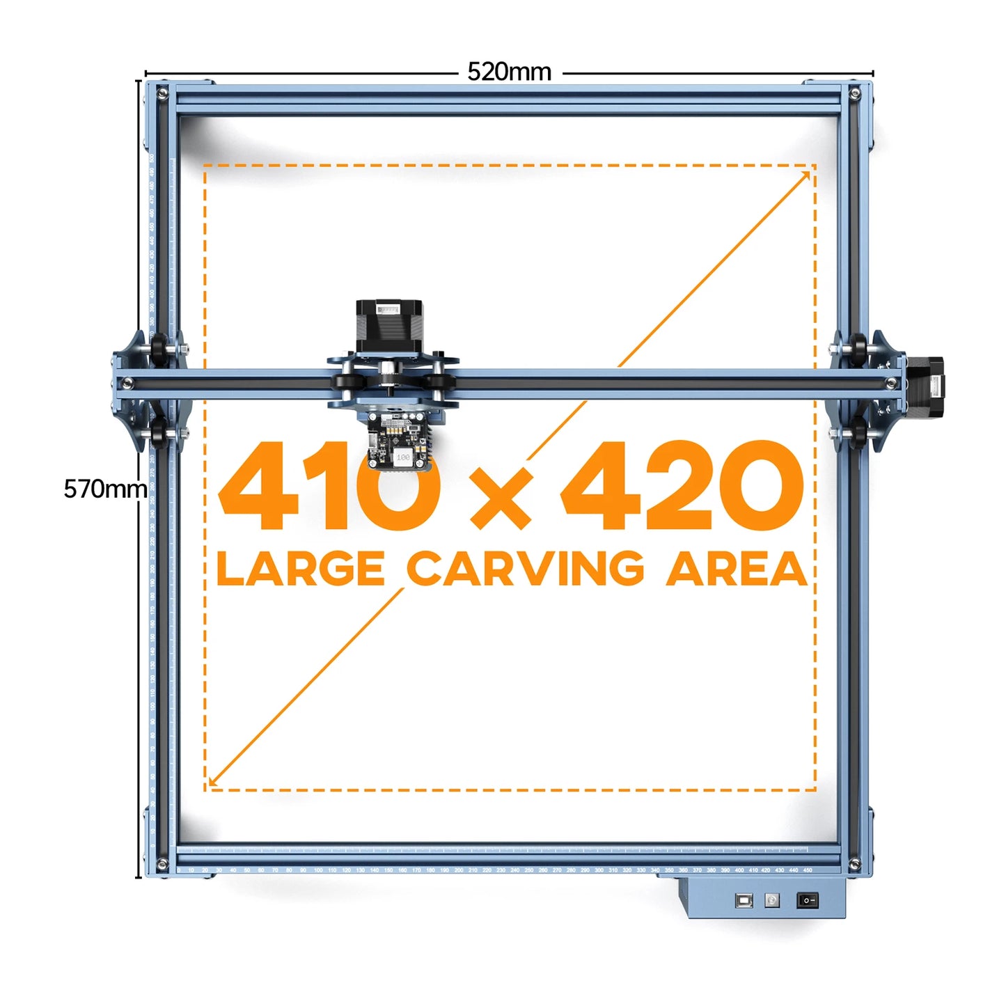 SCULPFUN S9 90W Effect Laser Engraving Machine Ultra-thin Laser Beam Shaping Technology Acrylic Engraver Cut Machine 410x420mm