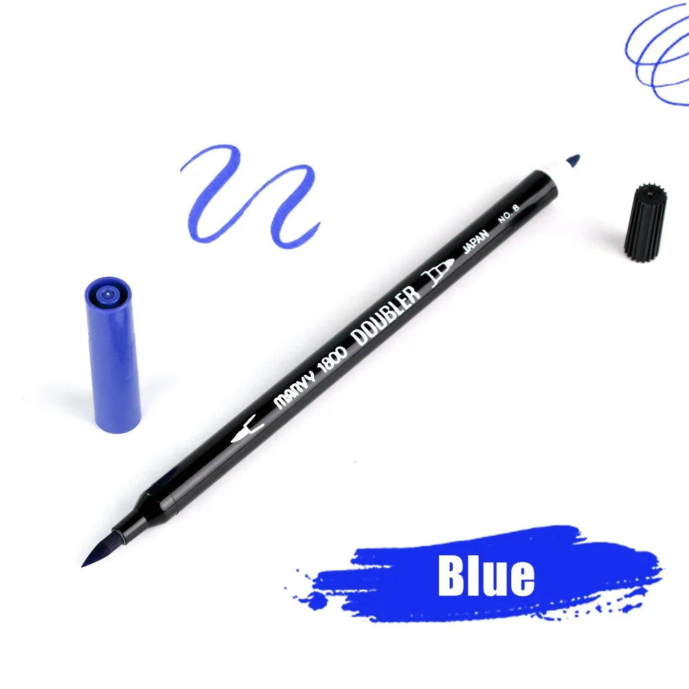 1pcs Double-Headed Eyebrow Oil Ink Tattoo Skin Marker Piercing Marking Pen Tattoo Supply For Waterproof Permanent Makeup Pen
