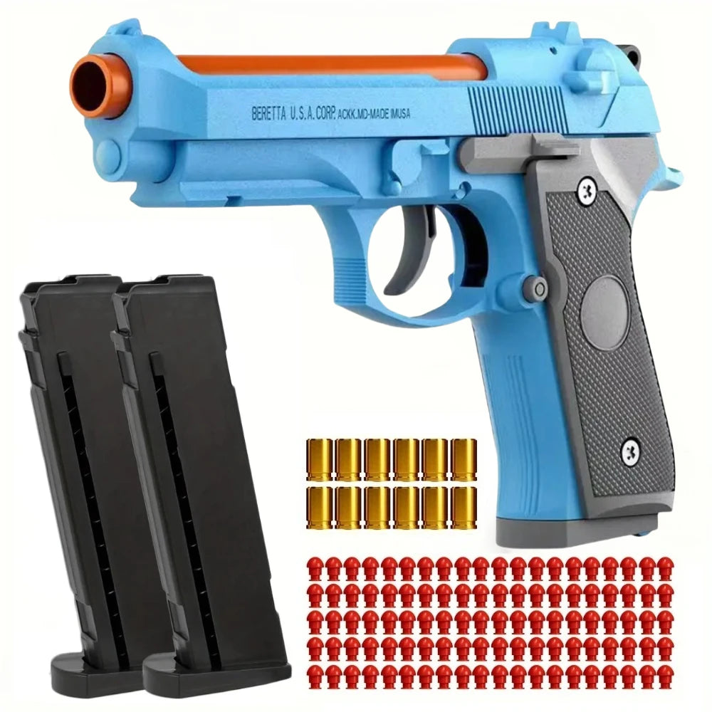 Soft Bullet Airsoft Sig17 Throwing Shell Toy Gun Outdoor Sports CS Game Empty Hanging Weapon Pistol for Kids Boys Birthday Gift