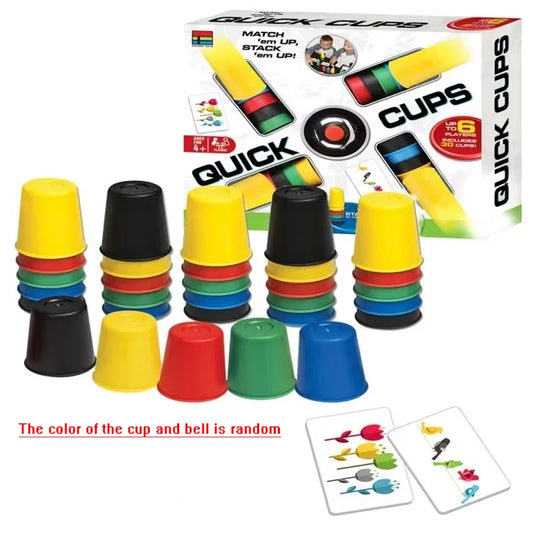 Stacking Cup Board Games Toys QUICK CUPS Indoor Outdoor Party Interactive Table Games Toys Funny Multiplayer Competition Props