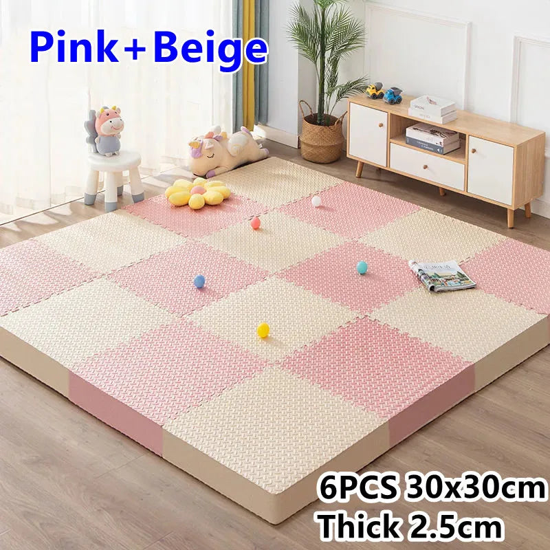 Tatame Gym for Babies Play Mat Activities Mat for Baby Mat 6PCS Game Mats Playroom Mat Play Mats Floor Noise Mat Puzzle Mat