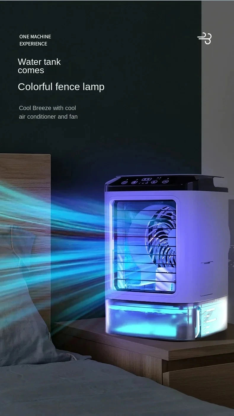 USB desktop fan mini water cooling fan small air conditioning office dormitory spray humidification fan cooler large water tank