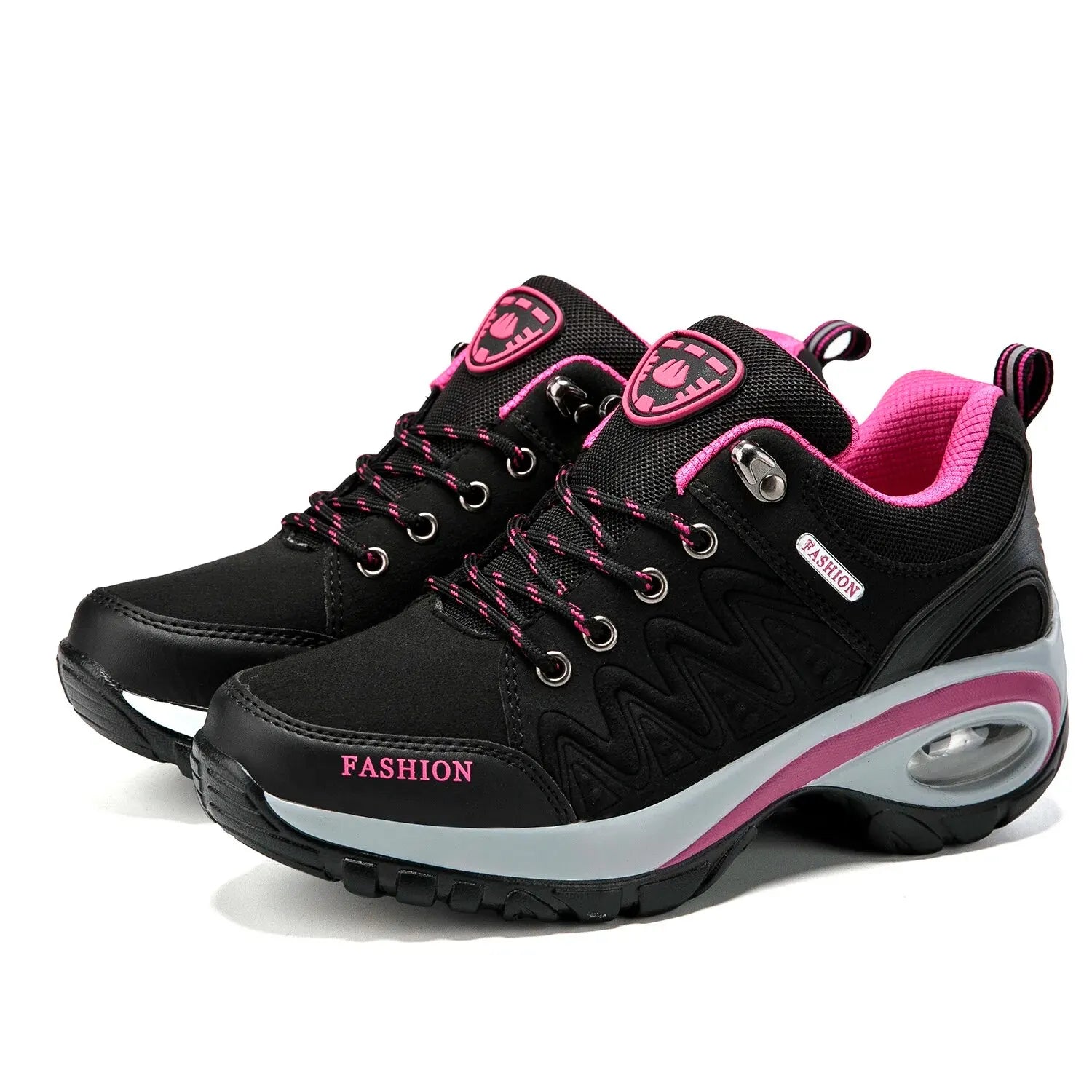 Ladies Sneakers Comfortable Breathable Platform Shoes Fashion Lace Up Female Casual Shoes for Women Outdoor Short Boots - Belvar