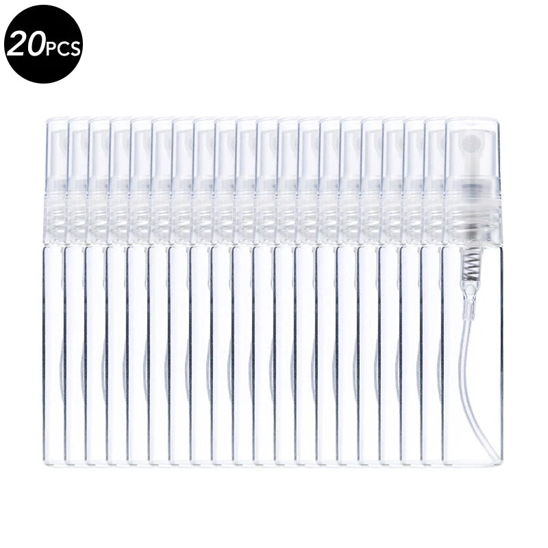10/20/50PCS 3ml 5ml 10ml Perfume Refillable Spray Bottle Portable Glass Atomizer Container Small Sample With Dispenser Tool