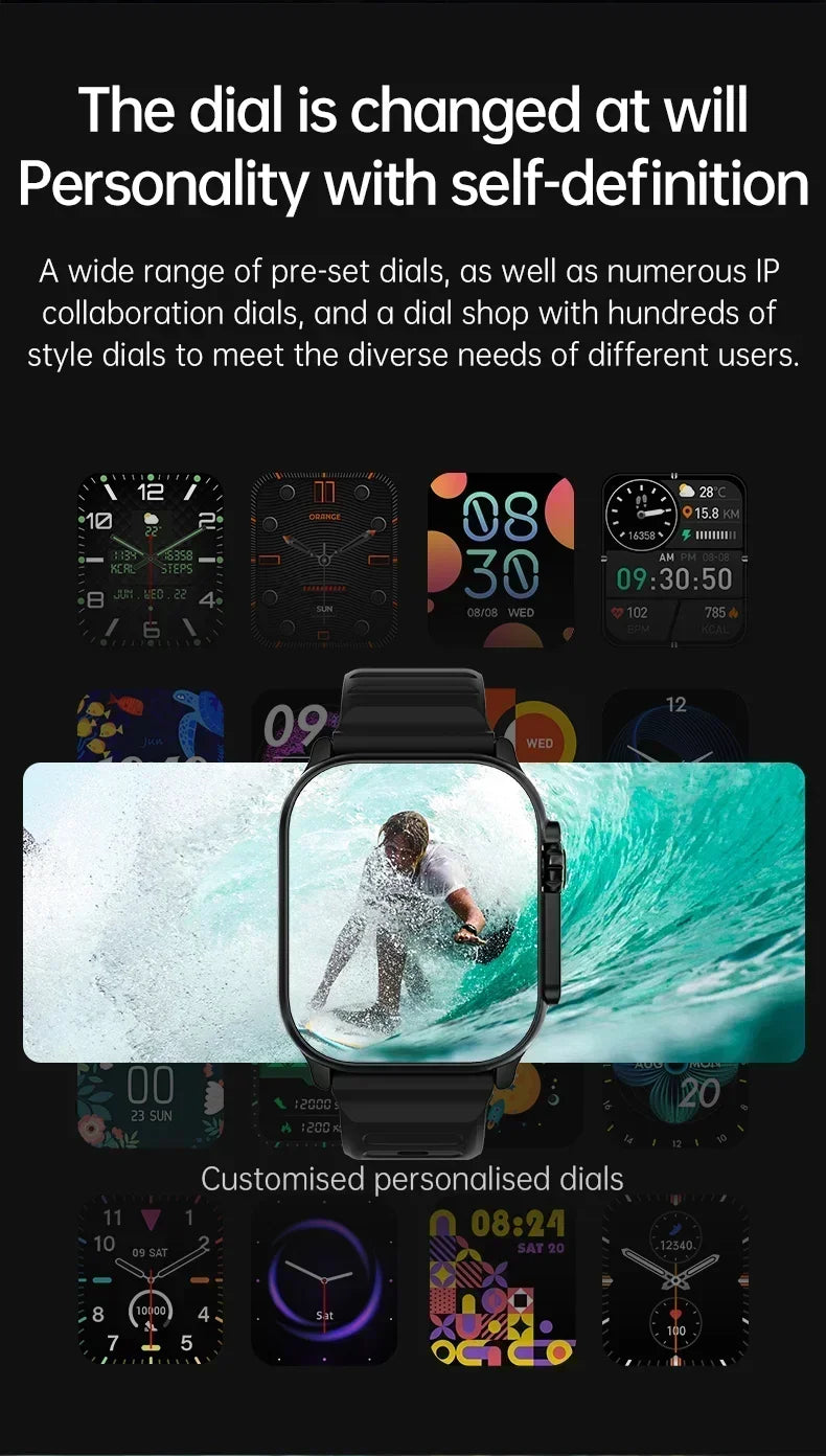 2025 Newest IWO Ultra 9 Gen 2 Smart Watch Men 49mm 2.2 inch HD Screen GPS NFC Waterproof Smartwatch Sports Fitness Watch PK HW8