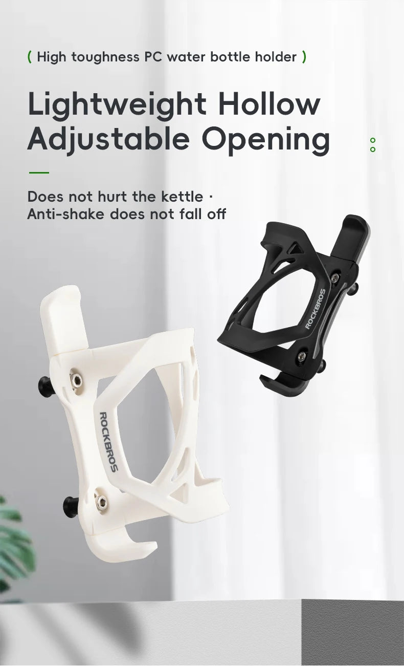 ROCKBROS Water Bottle Cage MTB Mountain Bike Bottle Holder Cycling Drink Cup Ultralight ABS+PC For Road Cycling Accessories