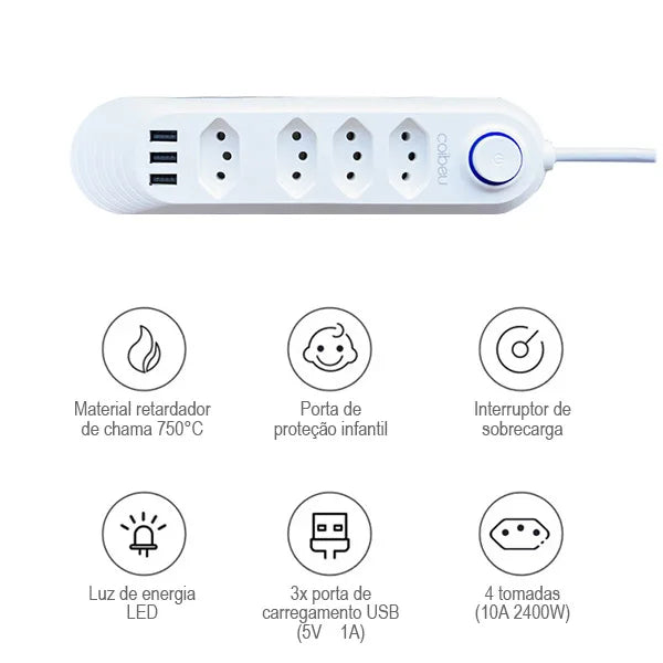 2M 110-220V USB Power Outlet Extension USB USB TYPE-C Electric Socket Extension Extension Extension Extension Extension Extension Extension Extension For PC