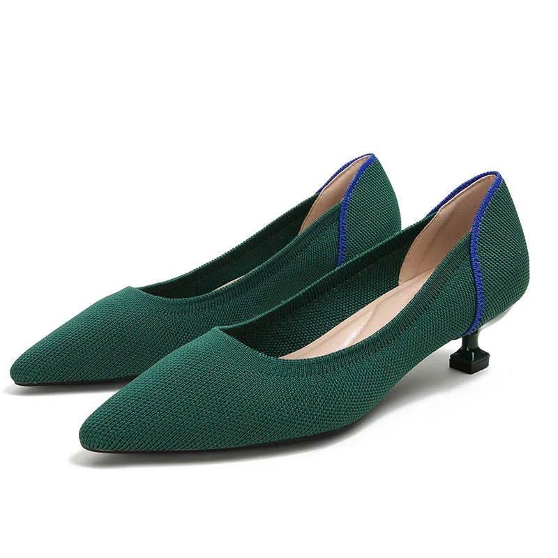 Women's high heels shoes  2025 new spring  / autumn / fashion beautiful breathable sweat absorbing comfortable shallow mouth p - Belvar