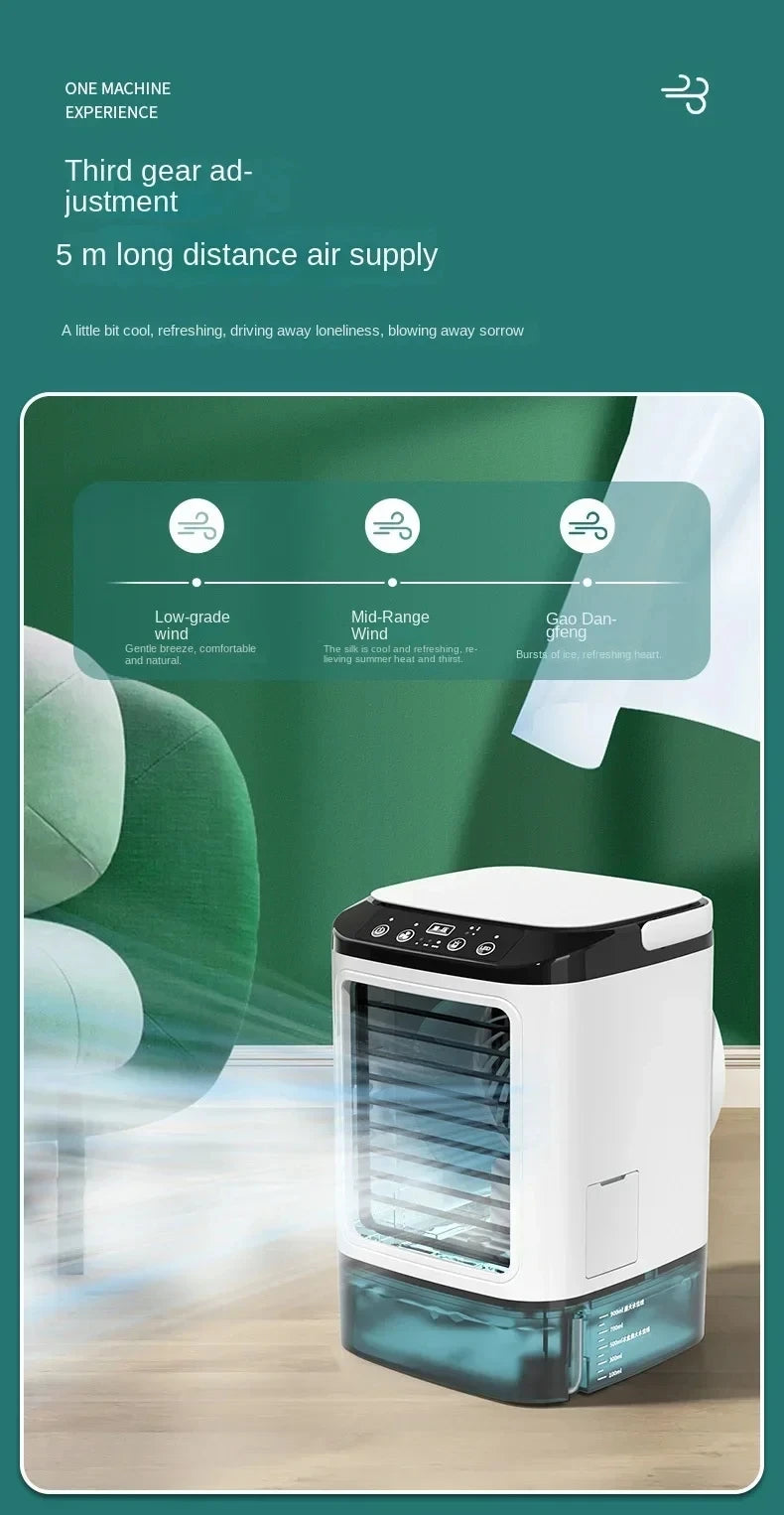 USB desktop fan mini water cooling fan small air conditioning office dormitory spray humidification fan cooler large water tank
